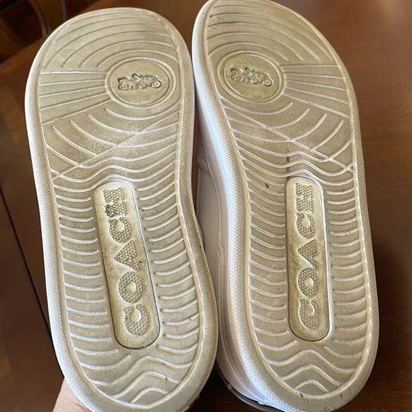 COACH Walker Leather Slip-On Shoes sneakers white size 8.5 - Picture 9 of 16